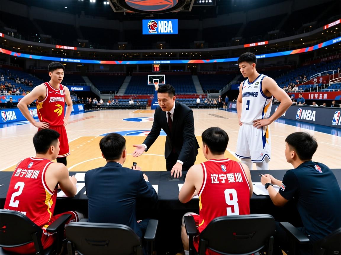 组图：CBA-辽宁不敌深圳杨鸣在赛中布置战术  第3张